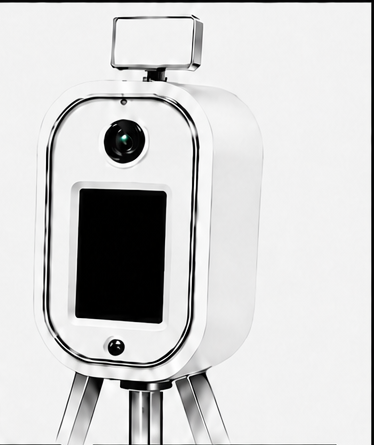 Modern white Snapshot In A Box DSLR photo booth